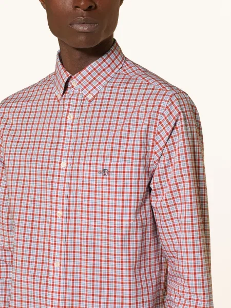 Gant Košile Slim Fit / červená / tmavě modrá bílá