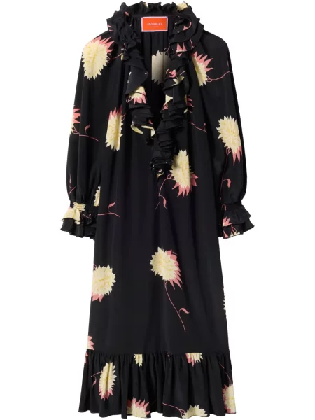 Rochie midi La Doublej până la genunchi de costum negru