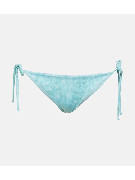 Bikini Versace cu talie joasă albastru