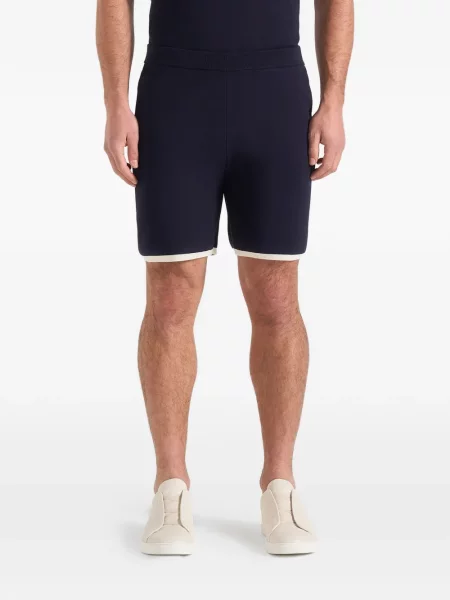 Pantaloni scurți Manière De Voir tricotate albastru