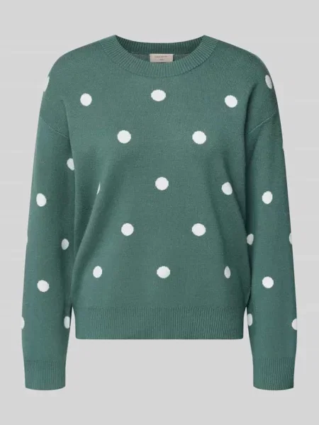 Sweter z dzianiny z Mieszanka Model Flow' Free/quent zielony