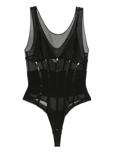 Body Elisabetta Franchi plasă negru