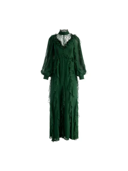 Sukienka maxi Alice + Olivia zielona