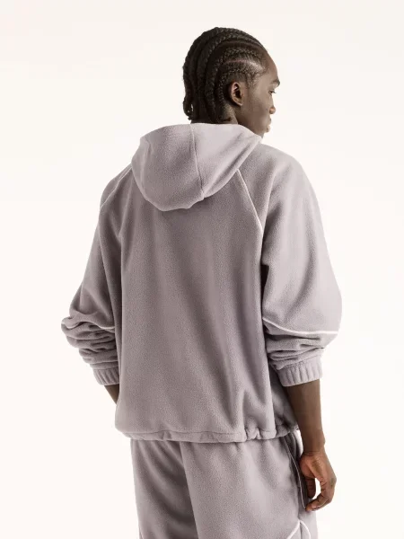 Флисовый свитер New Balance серый
