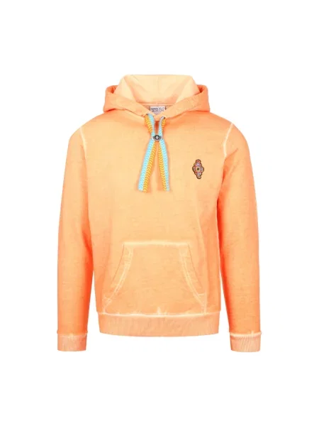 Bluza z kapturem Marcelo Burlon pomarańczowa