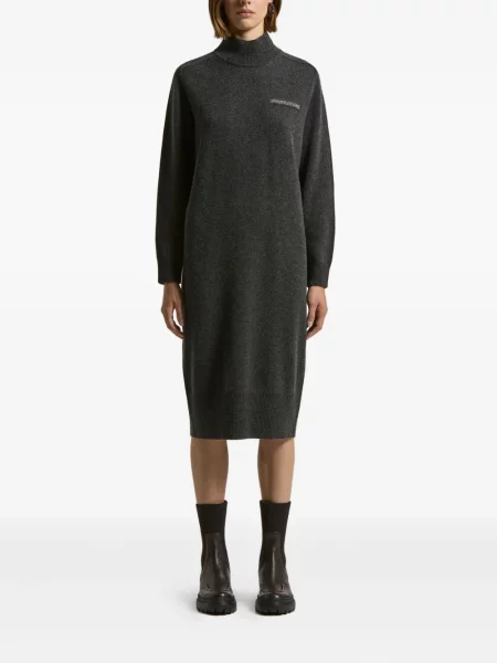 Rochie Peserico din cașmir de costum gri