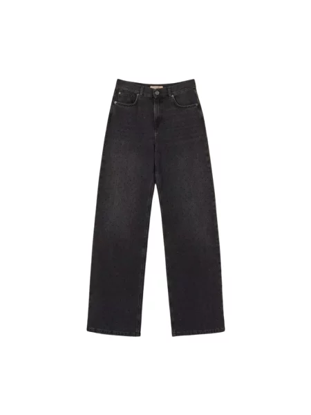 Jeansy straight leg Twinset niebieskie