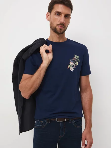 Medicine póló nyomott mintás sötétkék