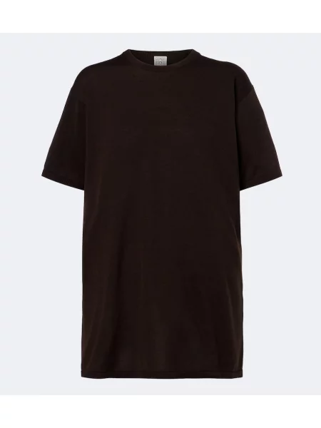 Tricou Toteme tricotate maro