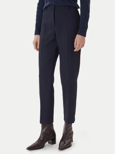 Tommy Hilfiger Παντελόνι υφασμάτινο Σκούρο Straight Fit μπλε