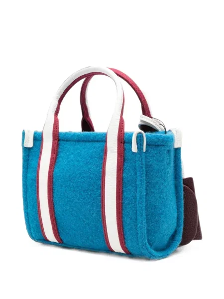 Shopper kabelka Kurt Geiger London s autogramem modrá