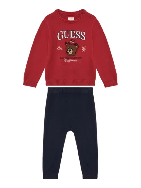 Guess Pulóver és szövet nadrág szett piros
