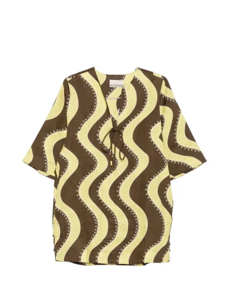 Rochie mini Alemais cu imagine maro