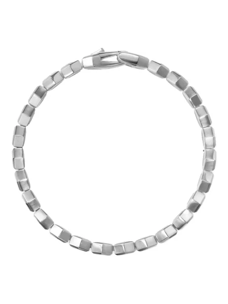 Тенис диамант стерлингово сребро гривна David Yurman черно