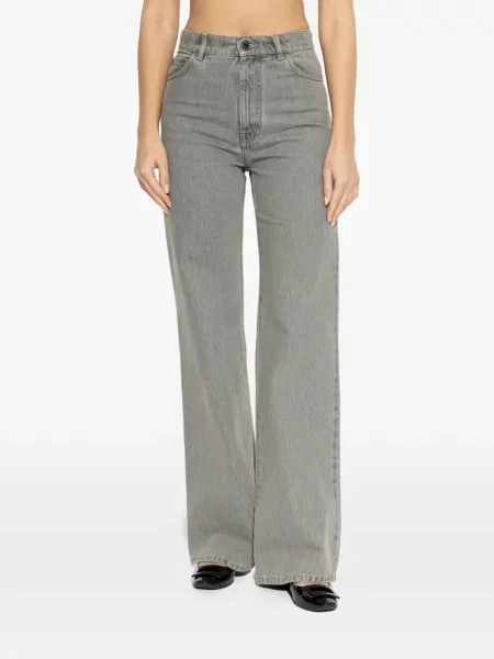 Blugi Max Mara cu 5 buzunare gri