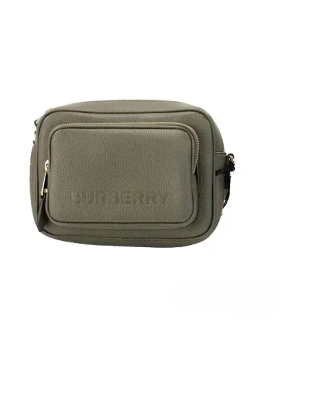 Torebka crossbody Burberry skórzana z logo żółta