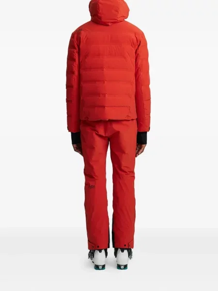 Jeździć na nartach kurtka narciarska Aztech Mountain z kapturem pomarańczowa
