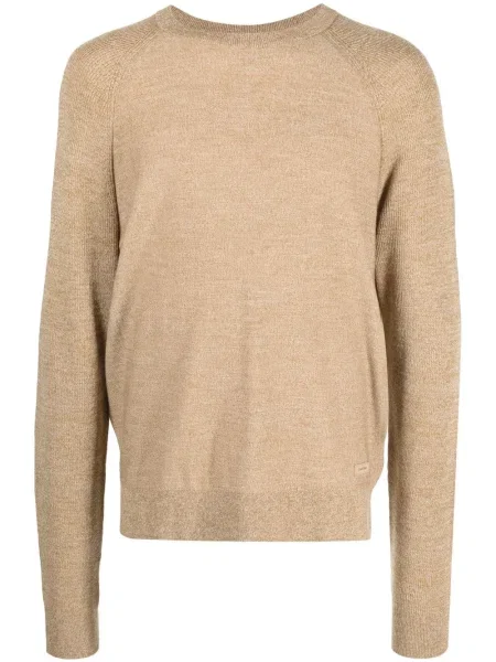 Pulover Calvin Klein de lână maro
