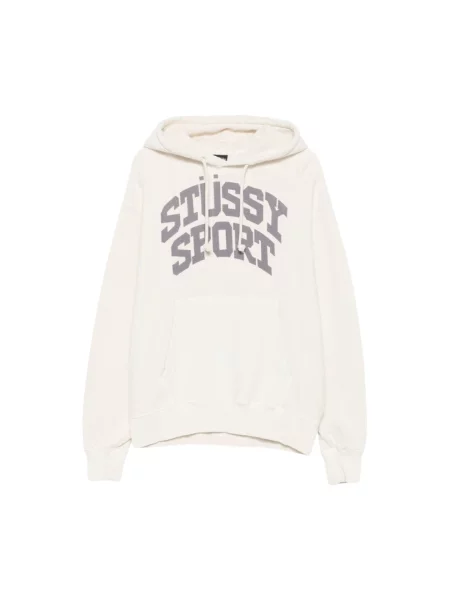 Bluza z kapturem Stussy z kapturem biała