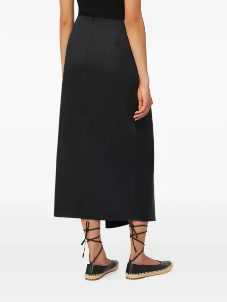 Fustă midi Max Mara până la genunchi negru