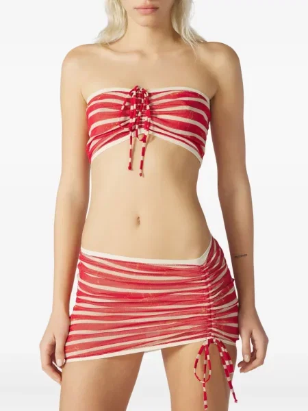 Sutien bandeau Jean Paul Gaultier cu dungi
