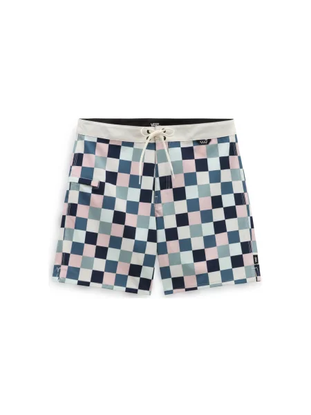 Pantaloni Vans în carouri alb