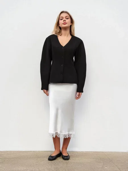 Спідниця міді Romashka Глоссі молочний