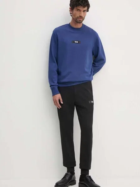 Спортивні штани Versace Jeans Couture однотонні чорний