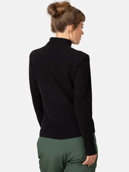 Флисовый однотонный свитер Kari Traa черный