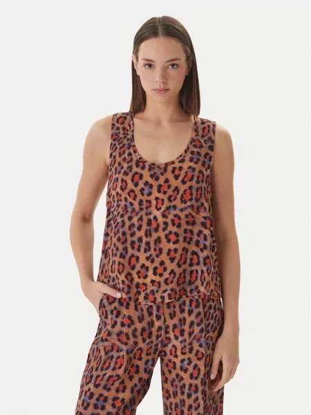 LOLA CASADEMUNT Топ коричневий