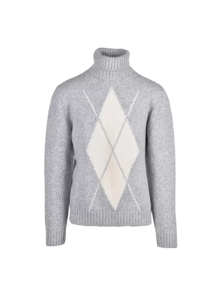 Sweter z golfem Eleventy szary