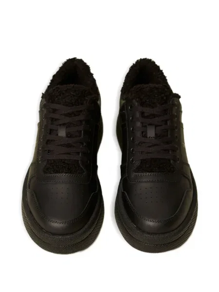 Sneakerși Twinset cu șireturi din dantelă negru