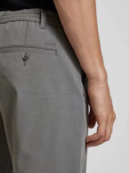 Spodnie materiałowe krój slim fit ze ściągaczem w pasie Mcneal