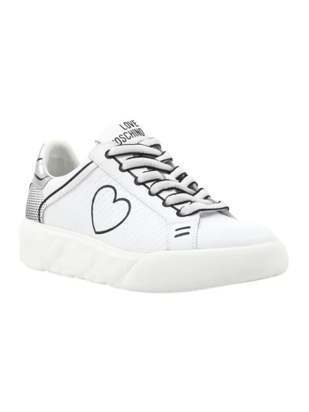 Sneakersy Love Moschino skórzane białe