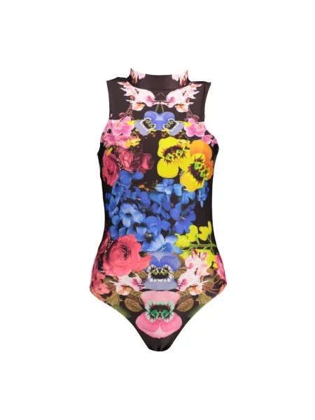 Wielobarwność body Desigual czarny