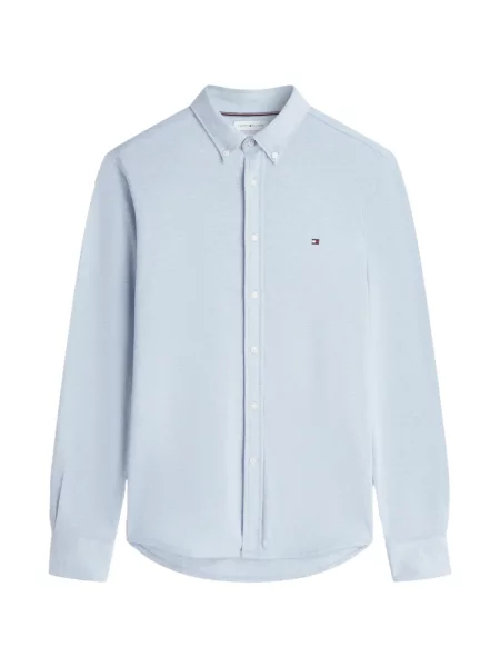 Lung cămașă Tommy Hilfiger albastru