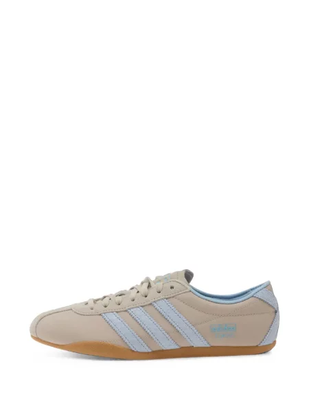 Pantaloni Adidas alergare cu broderie alb