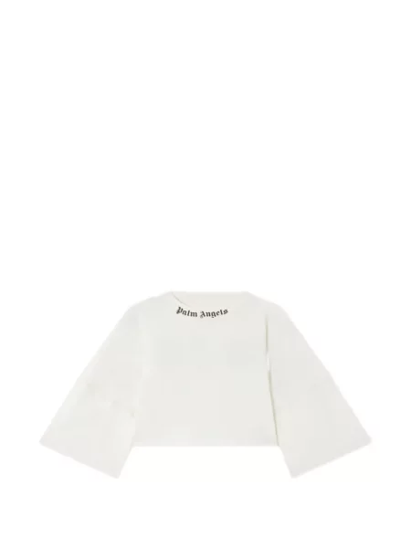 Cropp tricou Palm Angels cu autograf alb