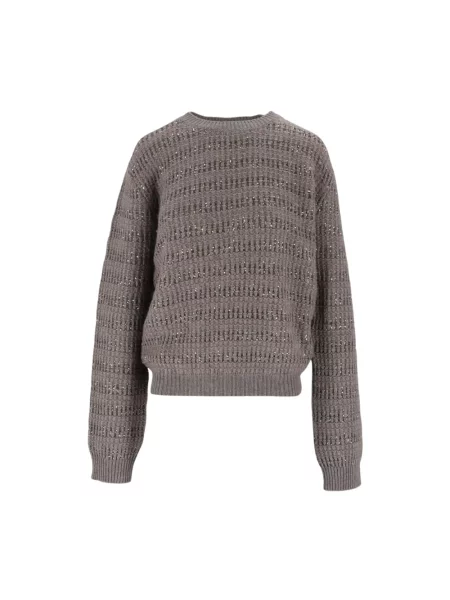 Sweter Fabiana Filippi brązowy