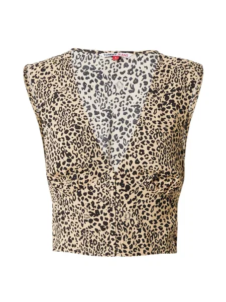 Cropp bluză Tommy Jeans negru