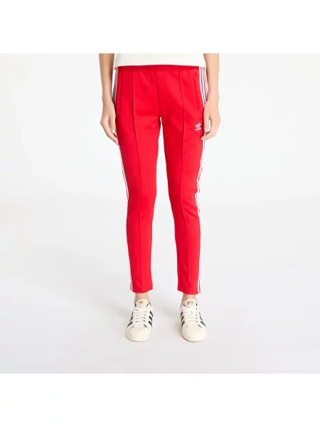 Класически панталон Adidas Originals с апликация червено