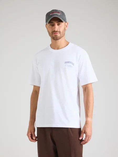 JACK & JONES Tričko JJEORGANIC STUDIO ultramarínová biela