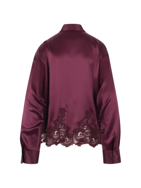 Cămașă Ermanno Scervino din satin violet
