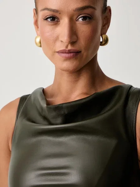 Patrizia Pepe ruha műbőrből zöld