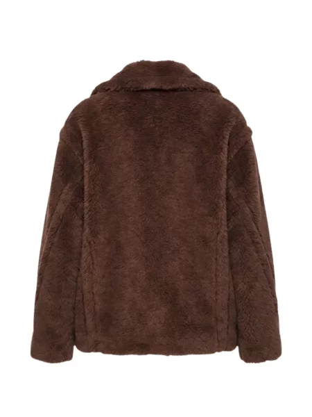 Dvouřadá bunda Max Mara s kožíškem hnědá