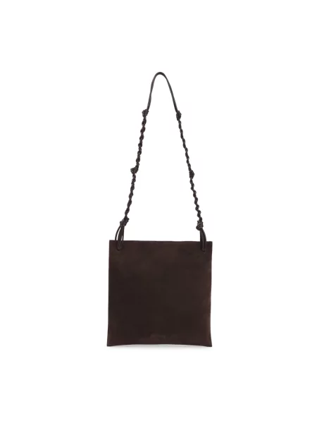 Torba Jil Sander skórzana brązowa