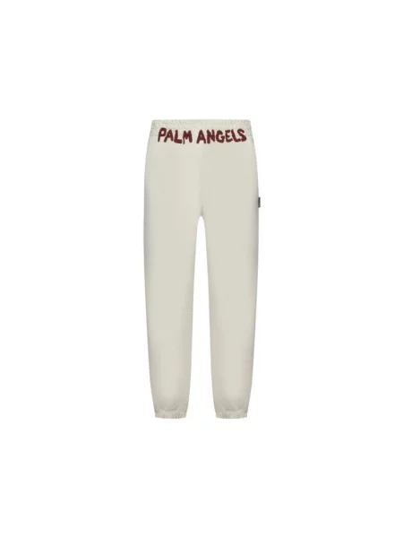 Spodnie Palm Angels beżowe
