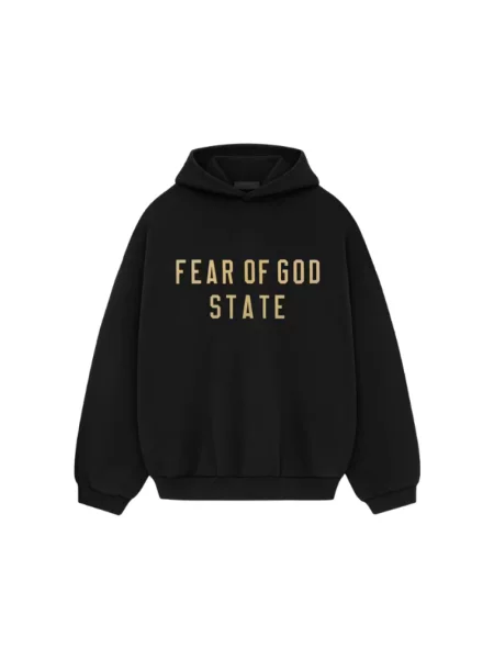Bluza z kapturem Fear Of God polarowa czarna