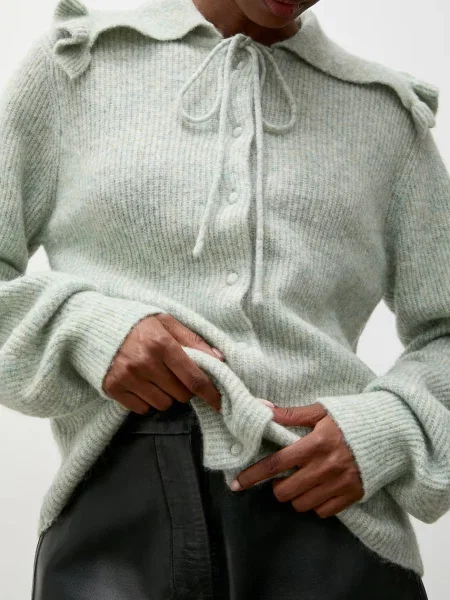 Answear.LAB cardigan pentru femei cu lână verde