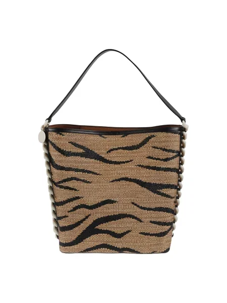 Torebka Stella Mccartney żakardowa brązowa